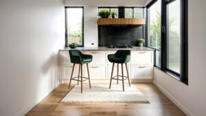 Scaune de bar intr-un decor scandinav